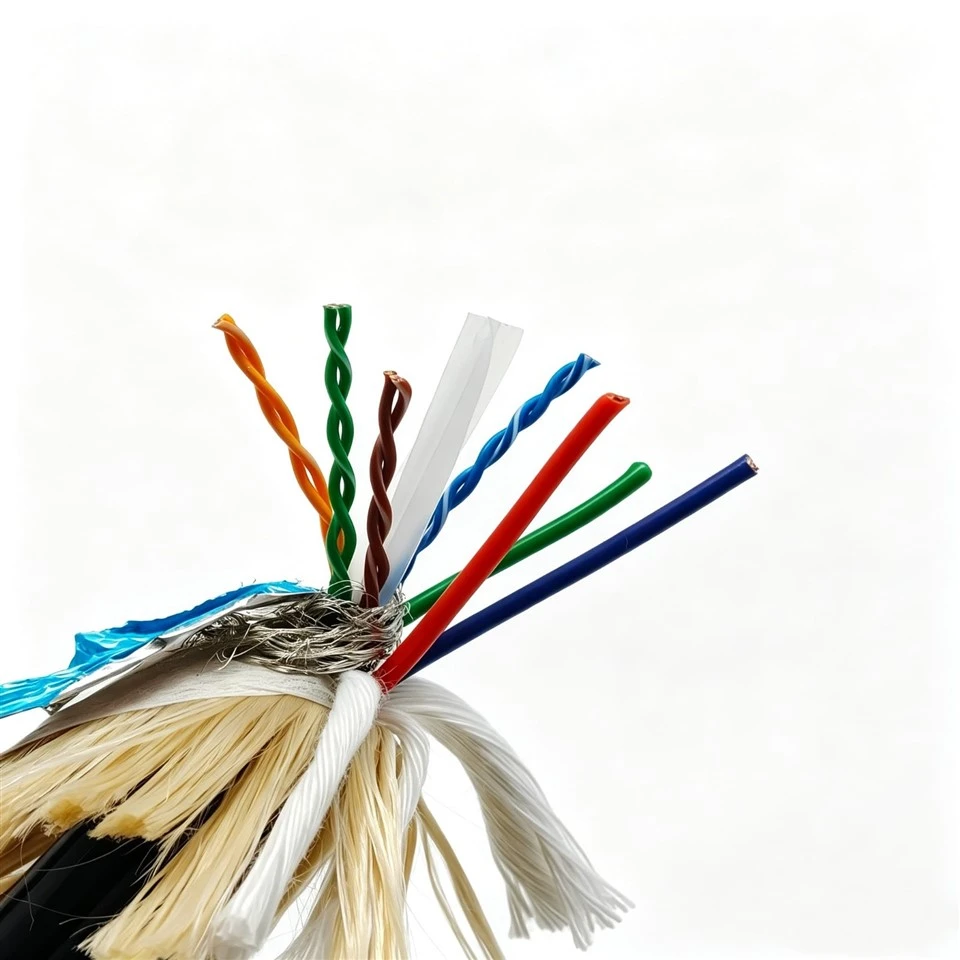 Customized ROV Cable 3*0.75mm ²+STP CAT6,PE Insulation, Hydrolysis Resistant TPU Sheath With Shielding For Underwater Cameras factory