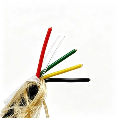 Cable subaquàtic compost electro òptic de 4 nuclis amb 2 funda de TPU de tracció LCP de fibra òptica per a la inspecció de robots de mar profund